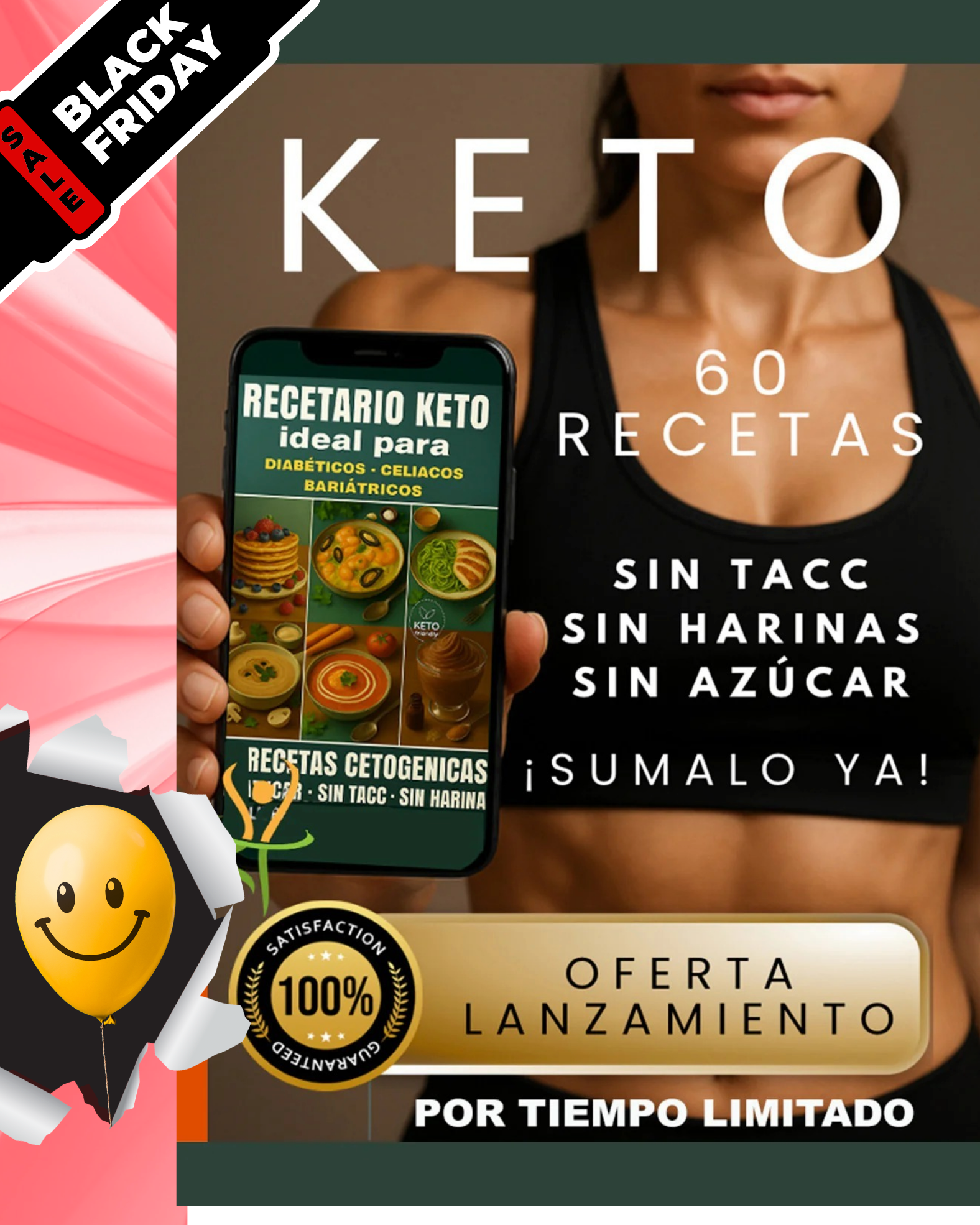 RECETARIO KETO - CON 4 BONOS DE REGALO