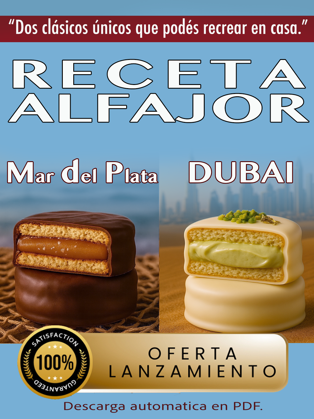 Alfajor Mar del Plata y Alfajor Dubai - Dos recetas premium, mil oportunidades