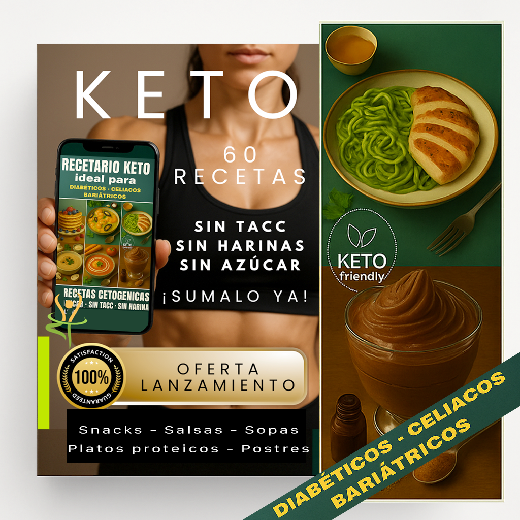 RECETARIO KETO - CON 4 BONOS DE REGALO